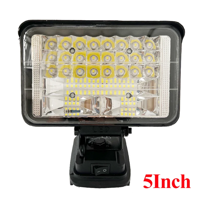 4/5/7Inch Led Light Portable Spotlights Fishing Cordless Outdoor Work Handheld E