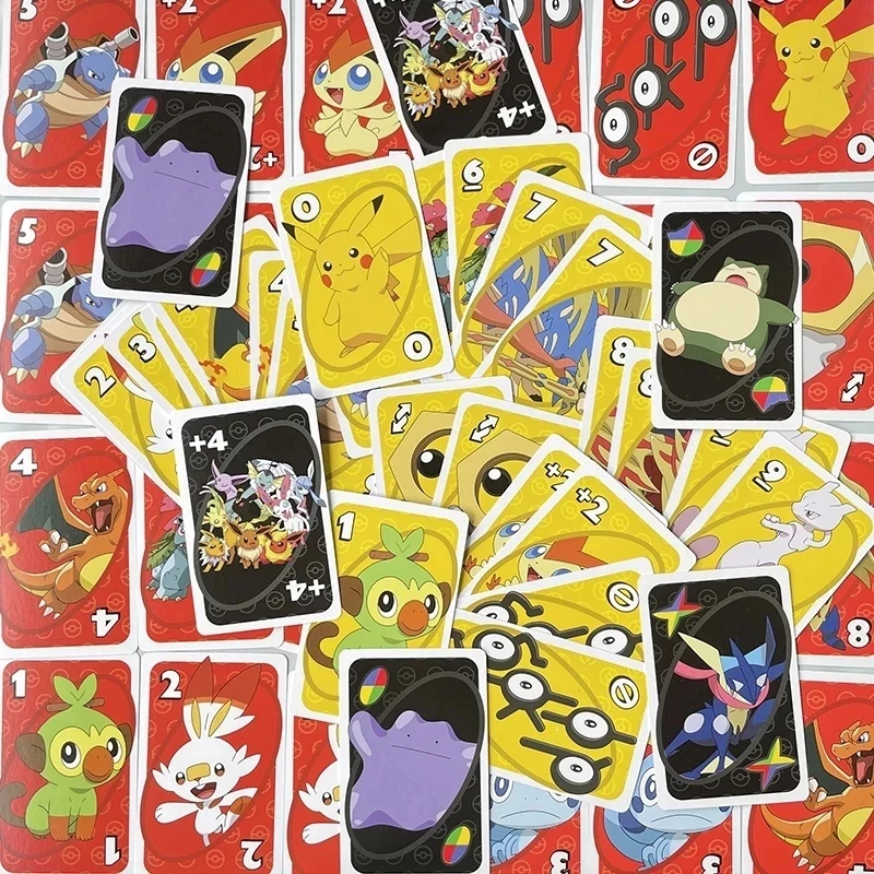 Uno-cartes De Jeu Pokemon Pikachu Anime Figure, Ixde Famille,  Divertissement Amusant, Jeu De Société, Cartes De Poker, Boîte Cadeau,  Anniversaire, Gi - Jeux De Cartes - AliExpress