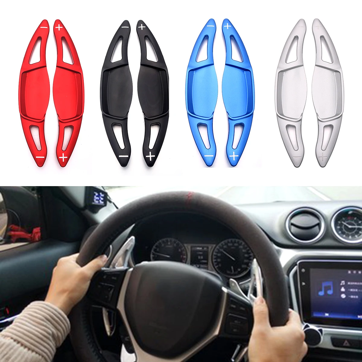 Paddle Del Cambio Interno Del Volante Paddle Del Cambio Estendere Per Suzuki Vitara Sx4 S-Cross Swift Sport Escudo Accessori