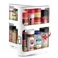 Storage Swivel RackMulti-layer Storage RackCabinet Food Ingredients Storage RackPull-On Swivel Spice Racks 1