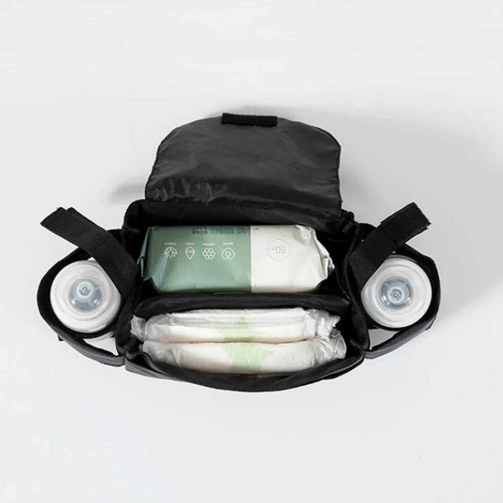 Multifunctional Baby Stroller Bag Large Capacity with Multiple Pockets Stroller Storage Hanging Bag Baby Care Mom Handbag