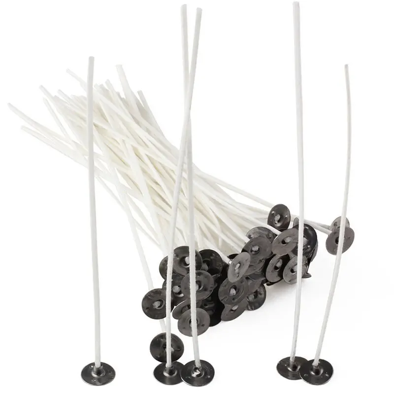 100 Pieces of 15cm Wax Cotton Candle Core Set Original Smokeless Candle Core Soybean Oil Wax Woven Accessories beeswax wicks