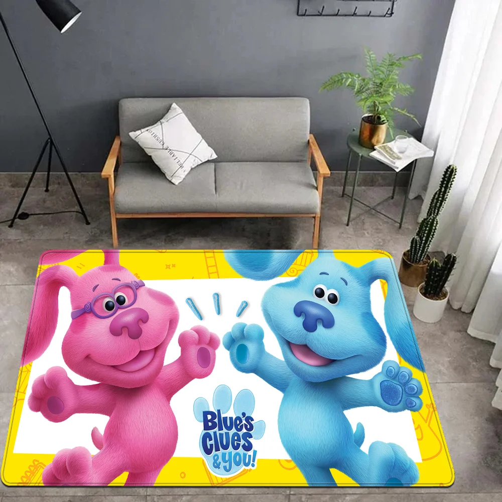 Blue Clues Entrance Door Mat Washable Non-Slip Living Room Sofa Chairs Area Mat Kitchen Welcome Doormat 2