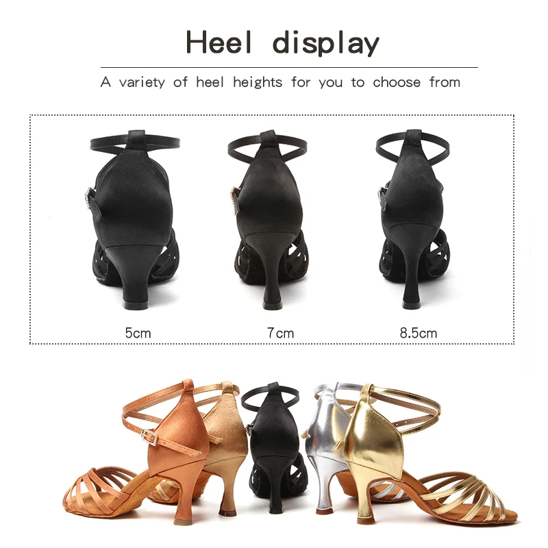 Women Latin Dance Shoes Ballroom Tango Dancing Shoes Suede Soles Cuban Heels Party Dance dance shoes