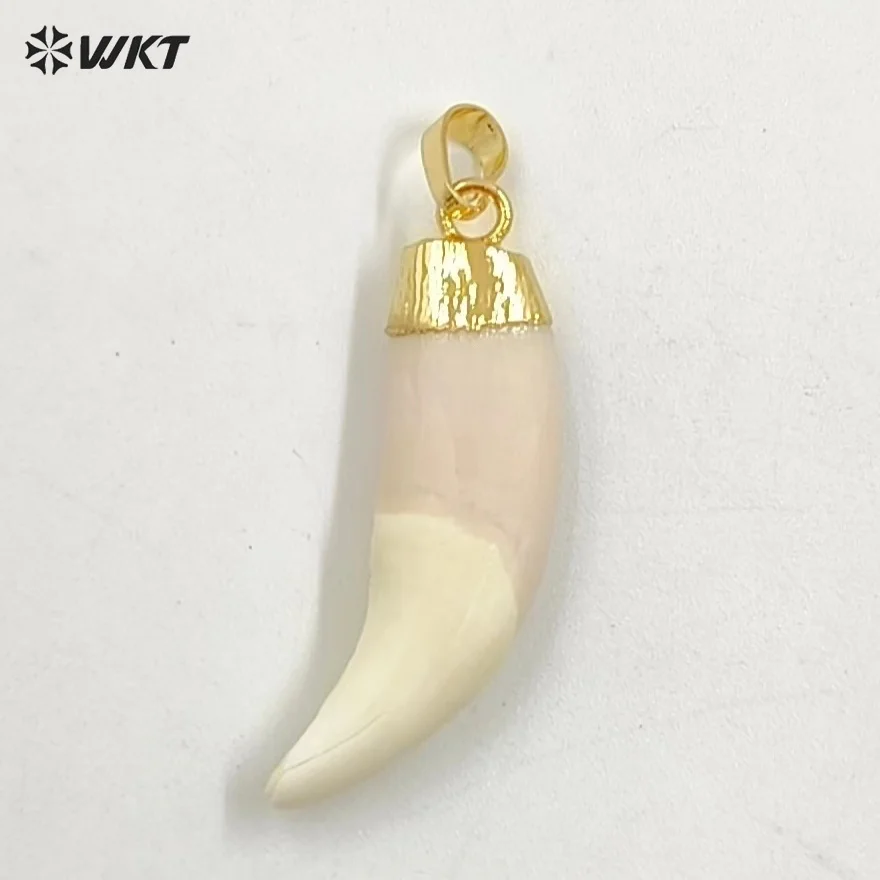 WT-P241 뜨거운 수제 Imatation 늑대 치아 쥬얼리 펜던트 패션 럭키 치아 펜던트