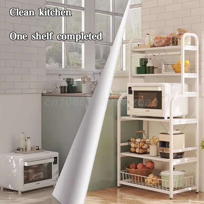 5 Layer Floor-standing Utility Storage Shelf Microwave Oven Seasoning Rack Household  Rack Movable Organizer For Kitchen 2
