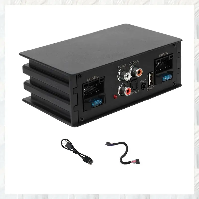 Hot Selling-Car Digital Signal Processor Amplifier For Radio Stereo Subwoofer With Fiber Optic Input Plug And Play,Car Digital S