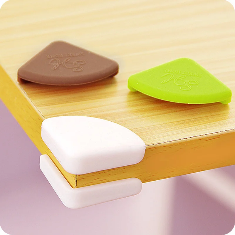 4Pcs/set Child Silicone Safe Corner Protector Baby Arc Safety Edge Guard for Anticollision Protection Cover Angle Pad From Table