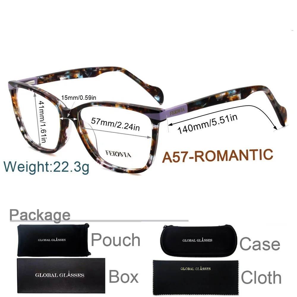 New Design Butterfly Glasses Square Fashionable Acetate Frame Nice