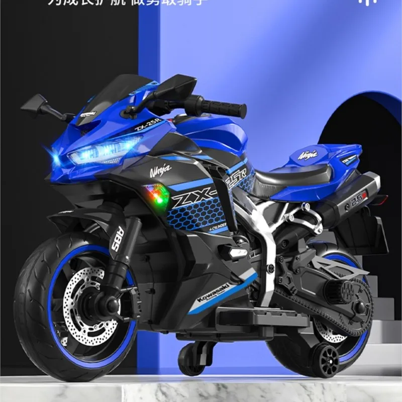 Two-Wheeled Motorcycle for Children, Electric Motor for Baby Boys and Girls, Can Sit Double Adult Motorcycle