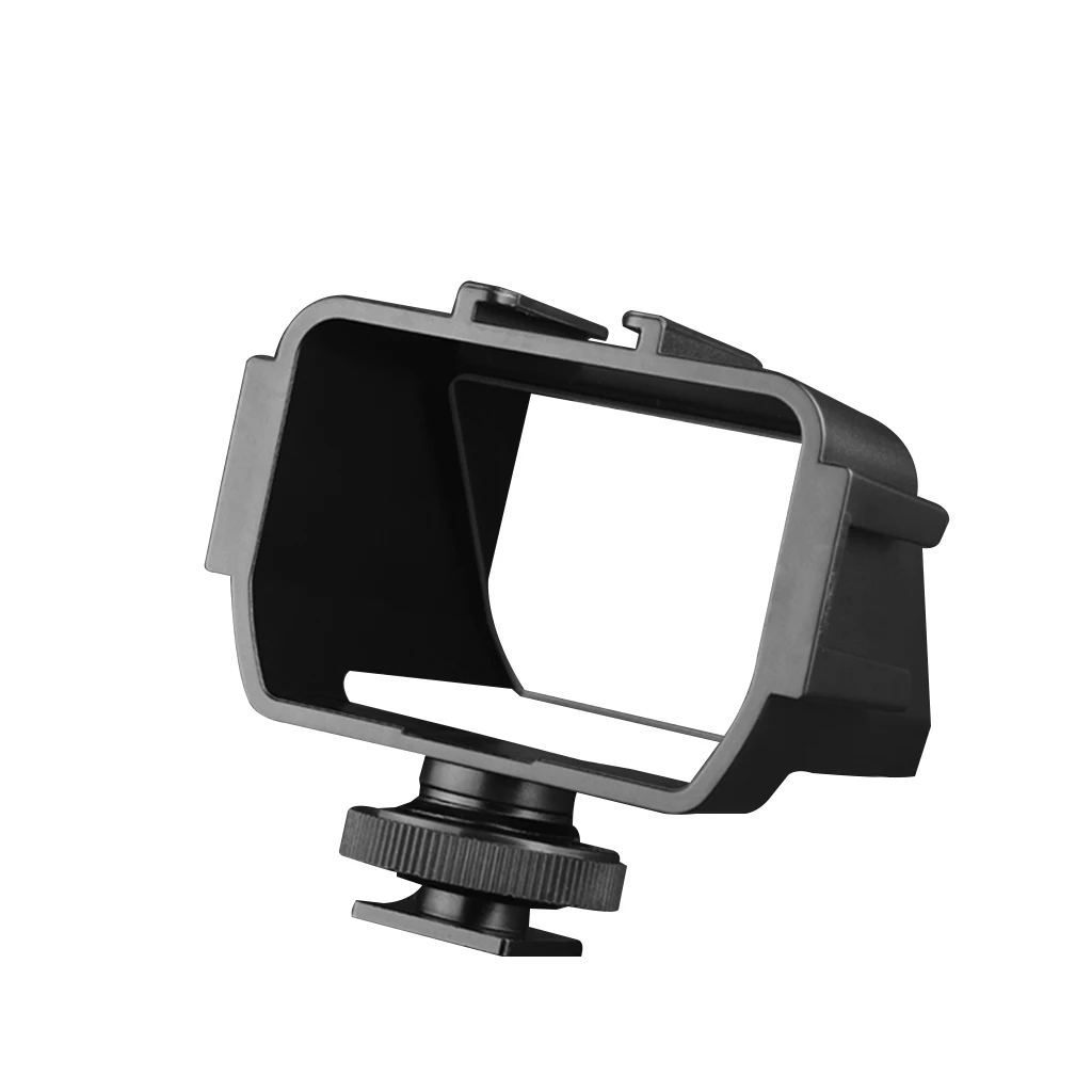 Camera Selfie Vlog Flip Up Mirror Screen with 3 Cold Shoe Mounts for Sony A6000/A6300/A6500/A72/A73 Series Nikon Z6/Z7