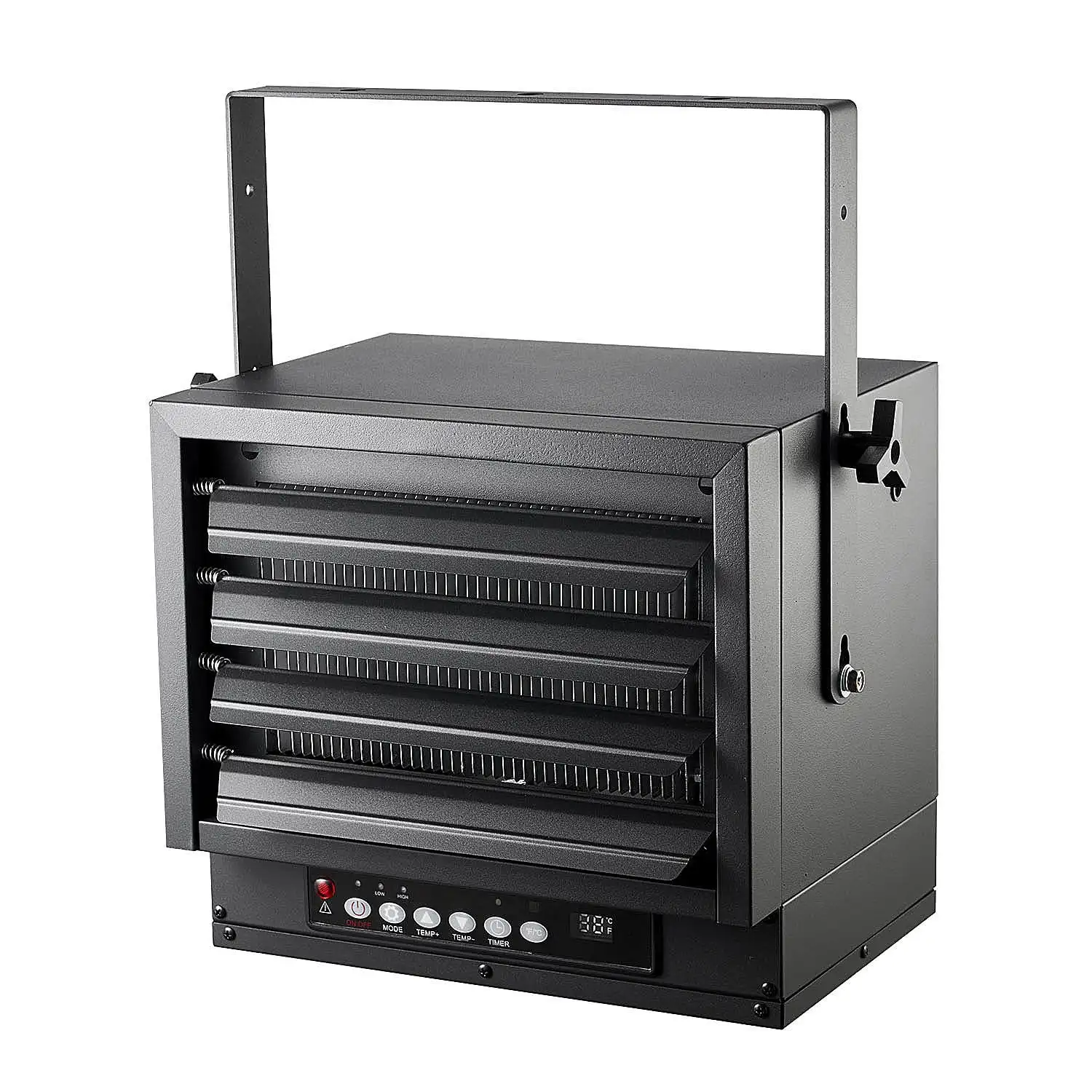 

Hyper Tough New Black 7500w 240V Hard Wired Digital Ceiling Mount Electric Garage Heater with Remote