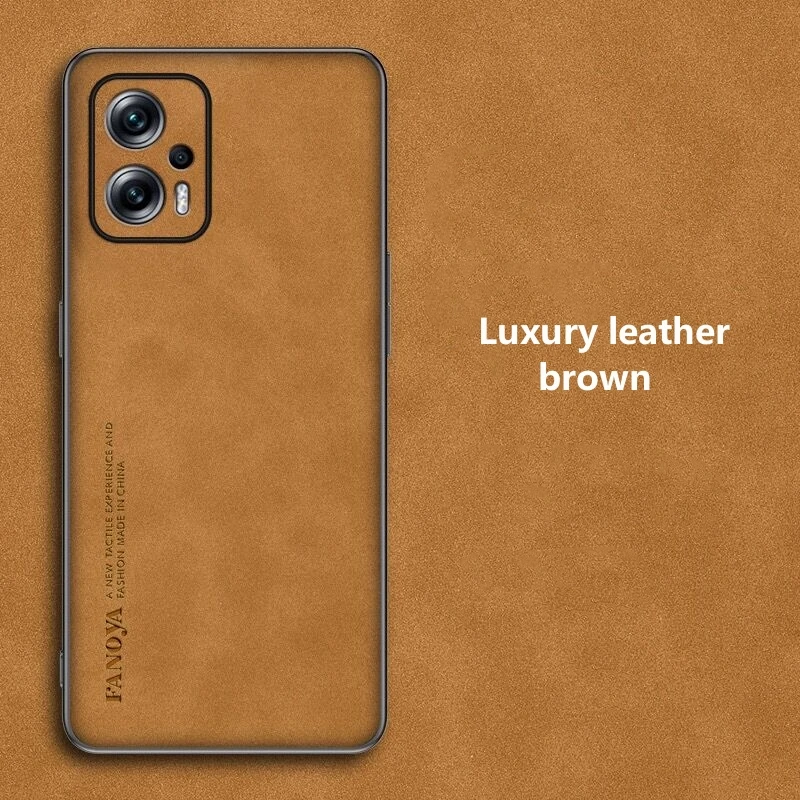 Case Xiaomi Redmi Note 12 Luxury Leather Business Solid - Temu