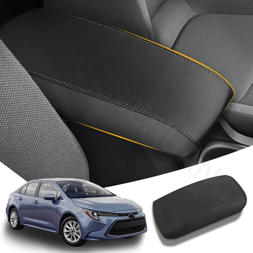 Car Armrest Box Cover Leather Center Control Armrest Box Pad Protector