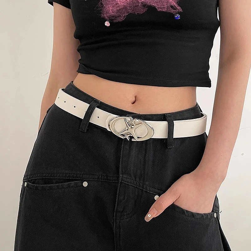 Y2K Punk Gothic Belt Women Belt for Jeans Belts for Women Pink