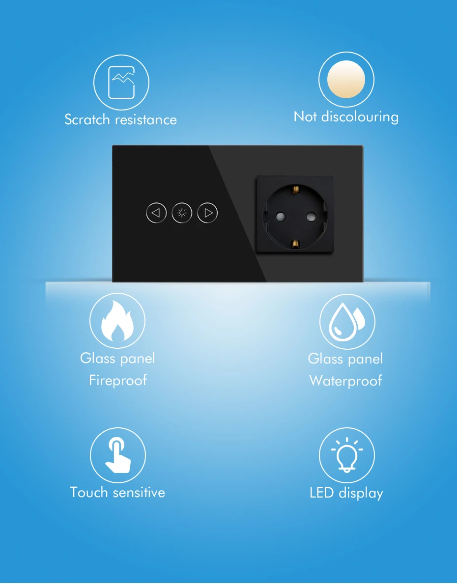 Bseed zigbee led dimmer 1gang 1way wifi