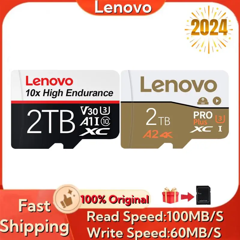 Lenovo 2Tb 1Tb Sd/Tf Flash Memory Card 128Gb 256Gb Mini Sd Card A2 U3 Micro Tf Sd Card 512Gb Tf Flash Card Per Telefono Tablet Ps5