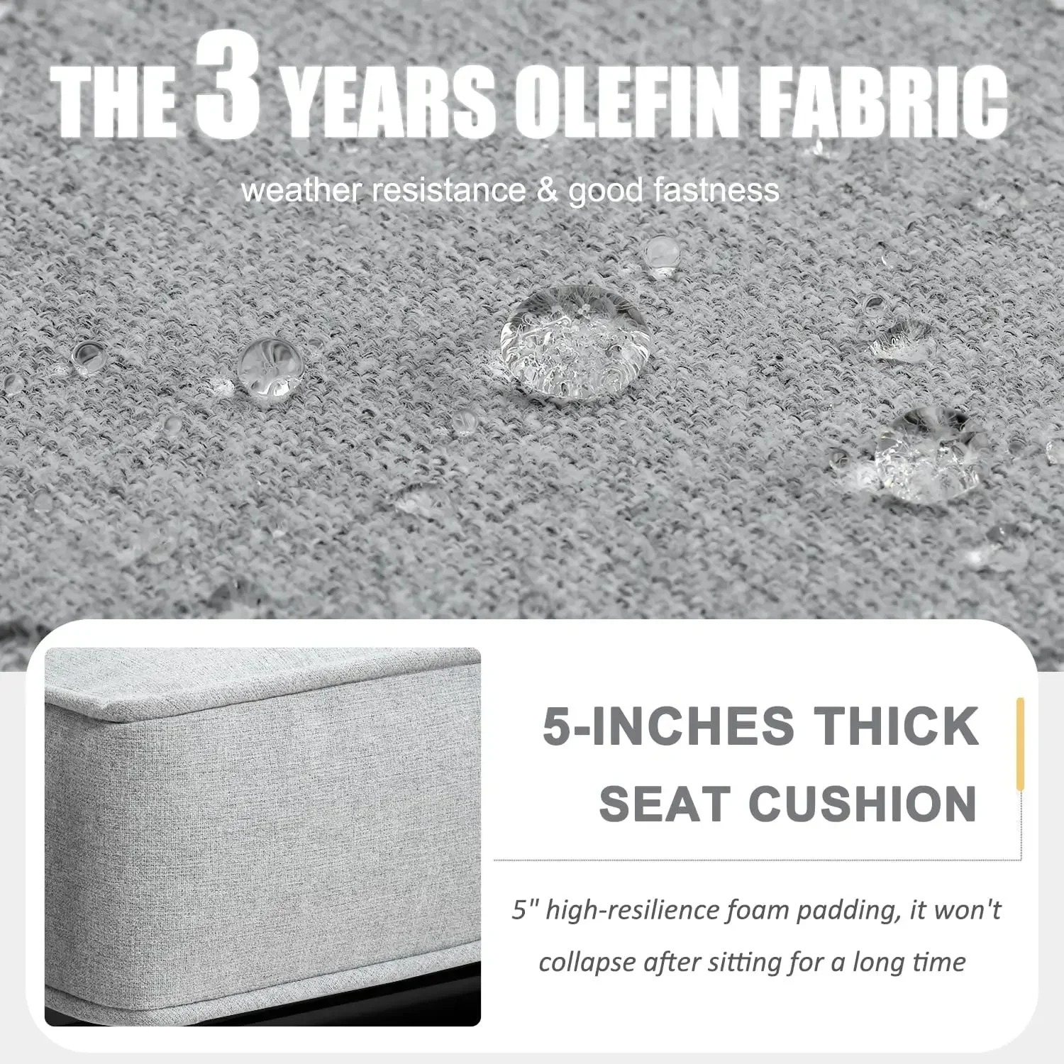 10 DIFFERENT Aluminum Furniture Set with Fire Pit Table 3