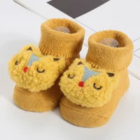 Autumn Winter Baby Shoes Thicken Toddler Floor Sock Shoes Children Warm Soft Anti-slip Walking Shoes Home Kids Casual Slippers 2