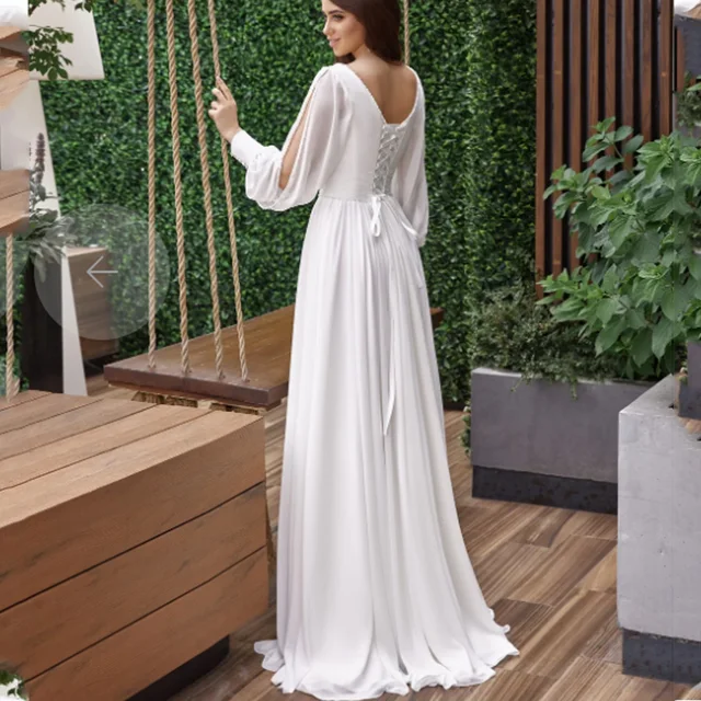 Maxi Wedding Dresses With Sleeves