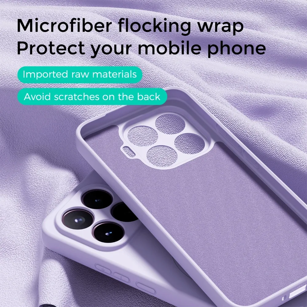 Magnetic Shockproof Liquid Silicone Phone Case with Soft Touch Finish