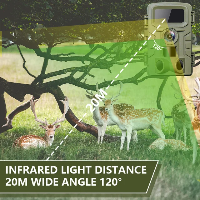 1Pcs 4K Hunting Camera PR701 Infrared Movement Trigger Photo Video Night Vision Camera Home Security Alarm Anti Theft IP66 4