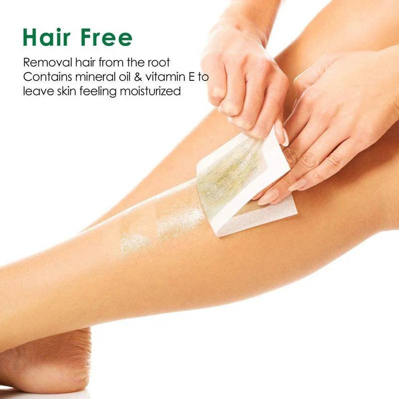 20pcs 18x9cm Depilatory Wax Strips For Hair Removal Epilator Waxing Strip Cold Wax Paper For Face Neck Arm Leg Body Skin Care hair removal wax hair removal tool