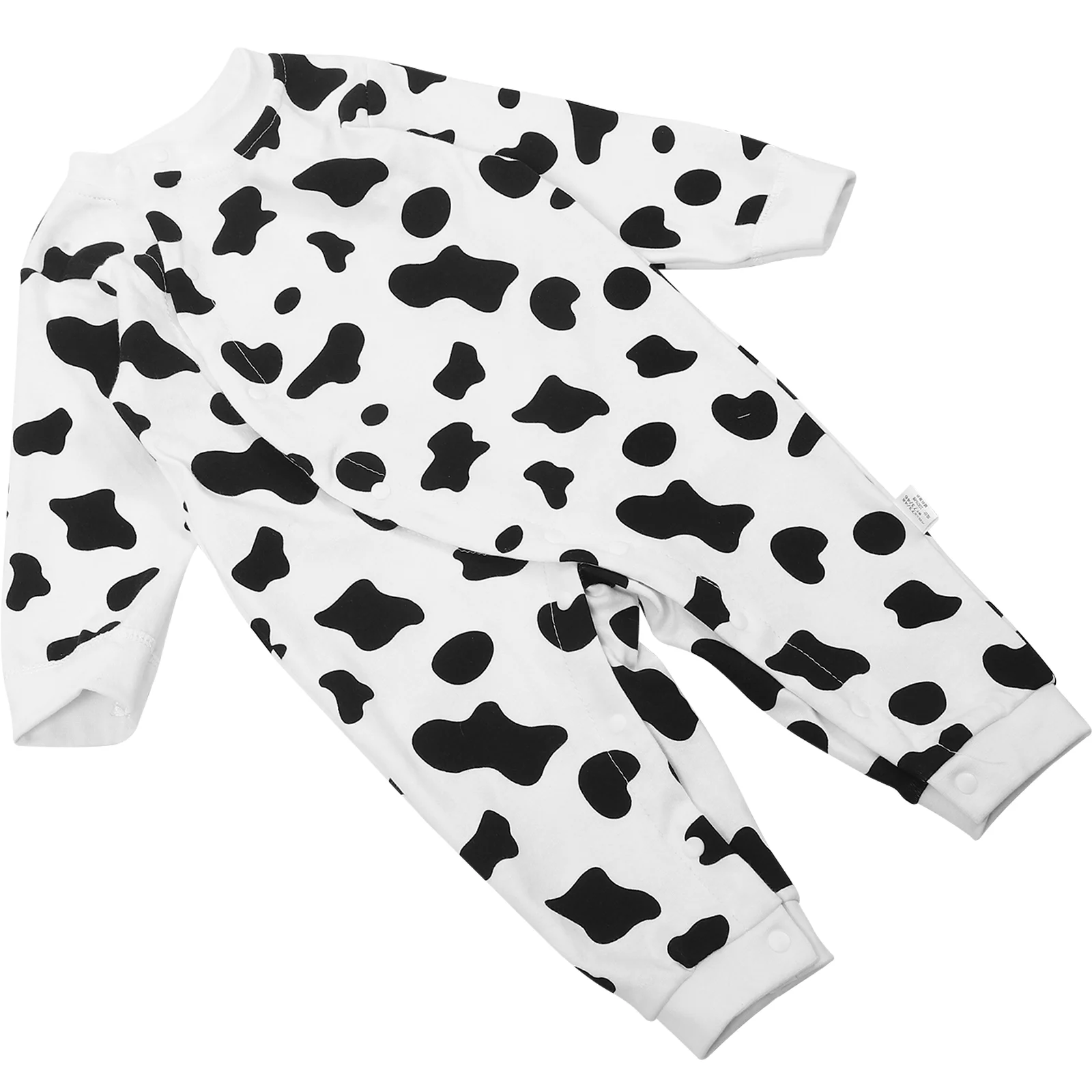 

Baby Clothes Button Ribbed Jumpsuit Pajamas Cow Print Jumpsuits One-piece Pants