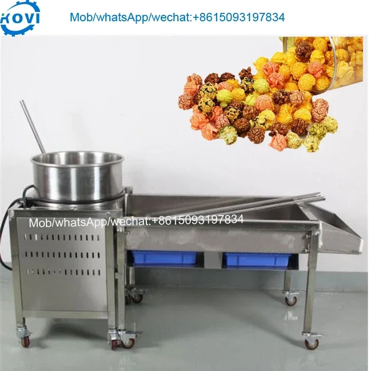 High capacity automatic mixing popcorn caramel machine korea popcorn maker