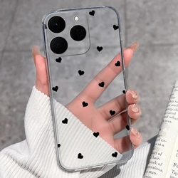 Cute Rabbit and Panda Transparent TPU Soft Phone Case - Fashionable Protective Back Cover for Realme 15T 5G (U771)