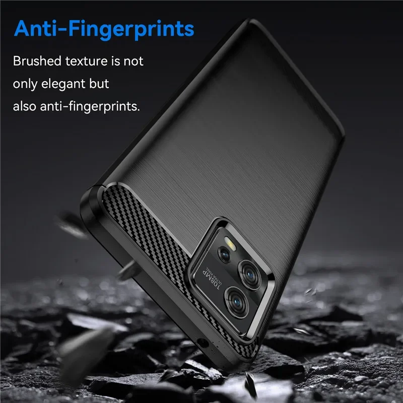 For Motorola Moto G22 G32 G42 G52 G62 G72 G82 Case Silicone Bumper Carbon Fiber TPU Slim Cover For Moto E22 E22i E22S E32 E32S - 3