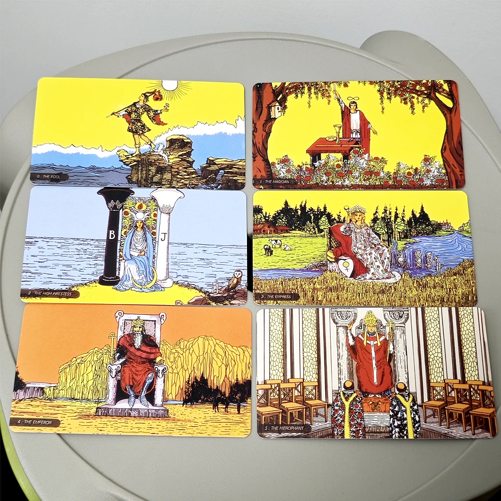 

78 Pcs Cards RWS Panorama Tarot 10.3*6cm When Wide Angle Lens Show You New Perspective of RWS Portable Size