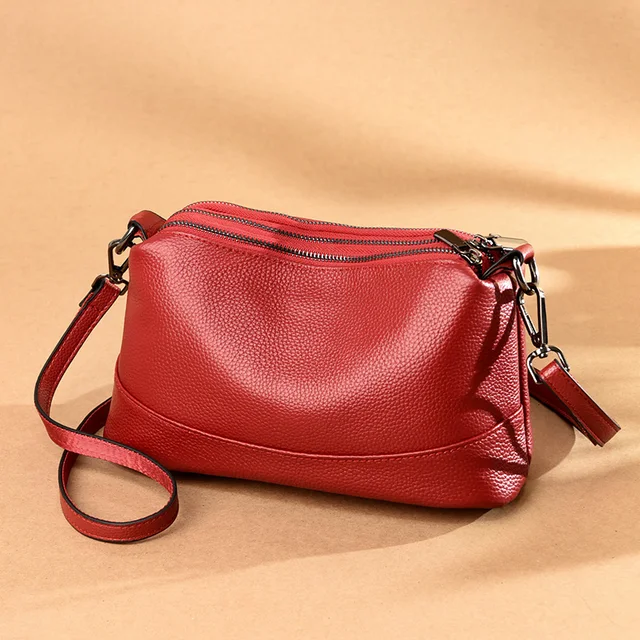 New Fashion Women Genuine Leather Handbags Women's bags Designer Female Shoulder Bags Luxury Brand Cowhide Ladies Messenger Bag 3