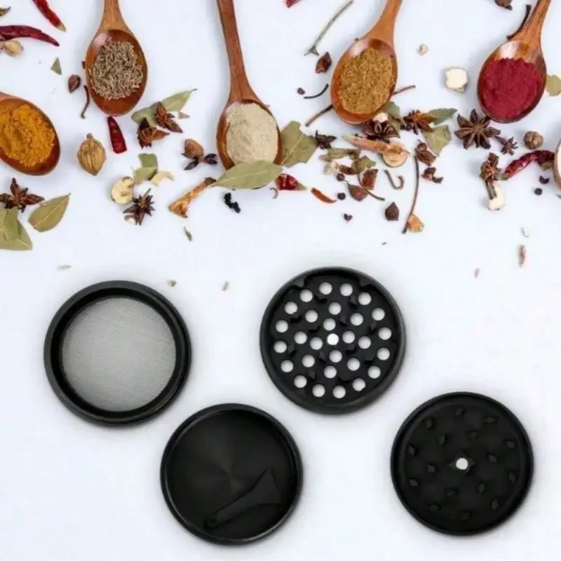 2inch Metal Herb Grinder 4-layer Manual Spice Mill Pepper Mortar Crusher Raw Grass Tobacco Grinder Smoking Cigarette Accessories 6