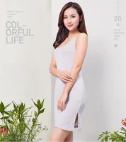 Femmes mûrier soie pleine glisse robes Cami sous robe Slip Chemise de nuit 5