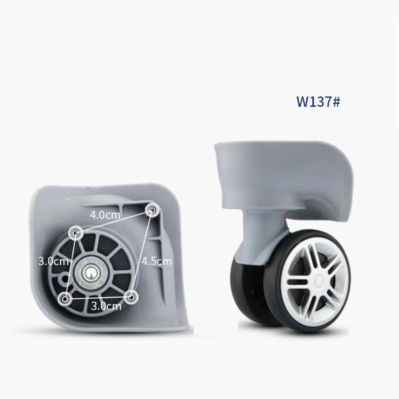 1 Pair DIY Luggage Suitcase Wheel Travel Luggage Replacement