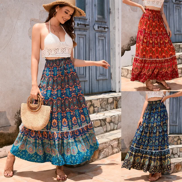 Boho Chic Outfit Hippie Donna Bohemian Style Abbigliamento - Main Image