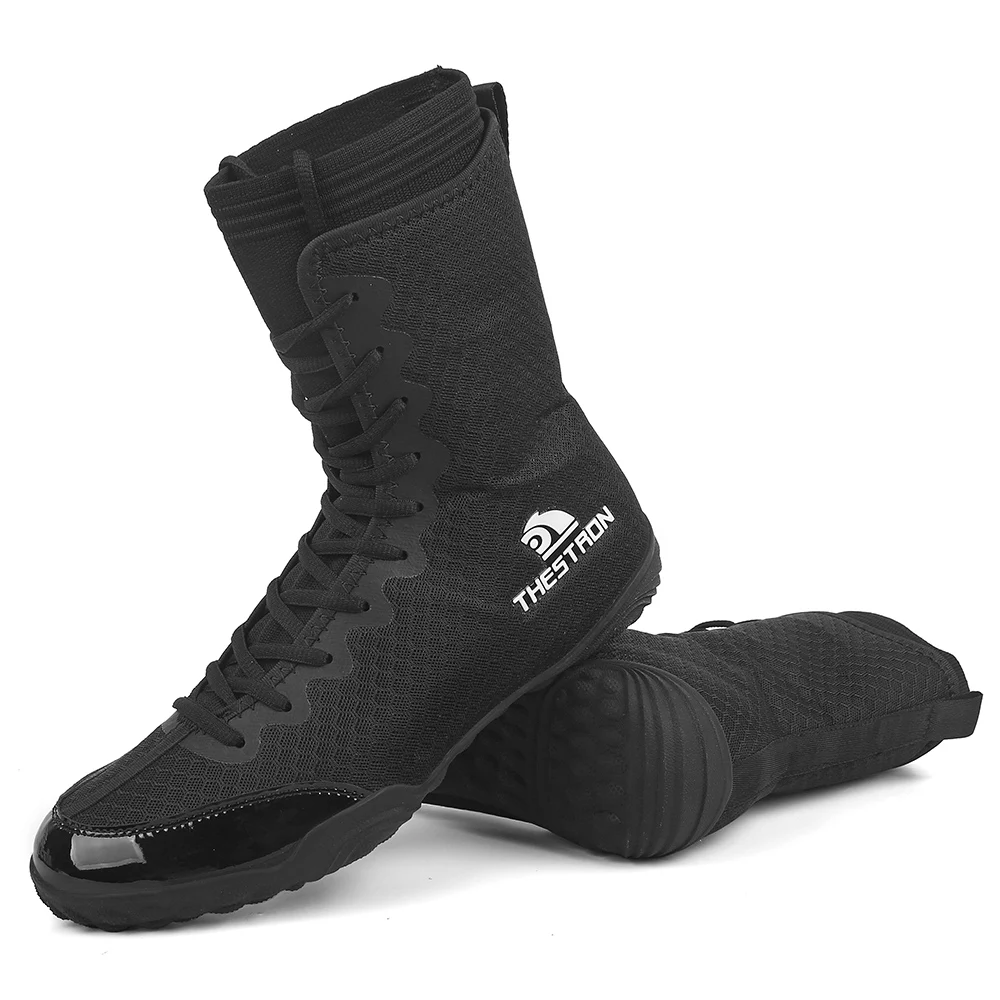 High Top Wrestling Shoes Men Big Size 39-48 Non Slip Boxing Sneakers Wrestling Training Shoes Comfortable Combat Sneaker