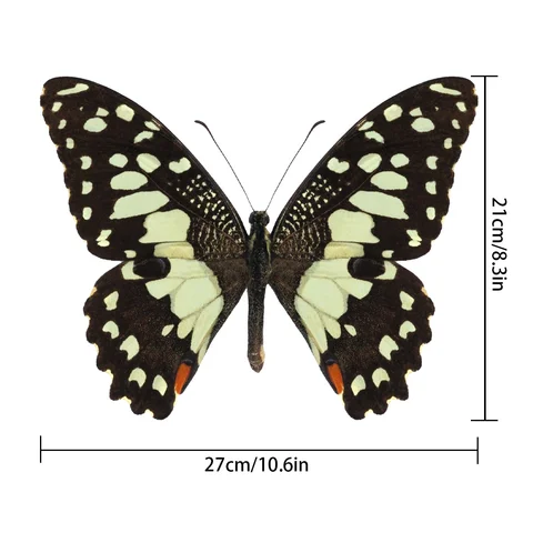 Three-dimensional Wall Stickers 27cm Large-size Color Beautiful Butterfly Wallpaper Living Room Decorative Self-adhesive