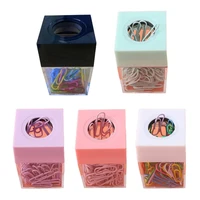 Paper Clip Holder Dispenser Paper Clips Storage Box Home School Office 1