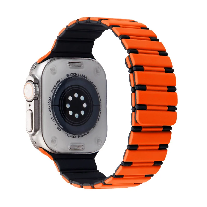 Dual-Color Magnetic Silicone Strap