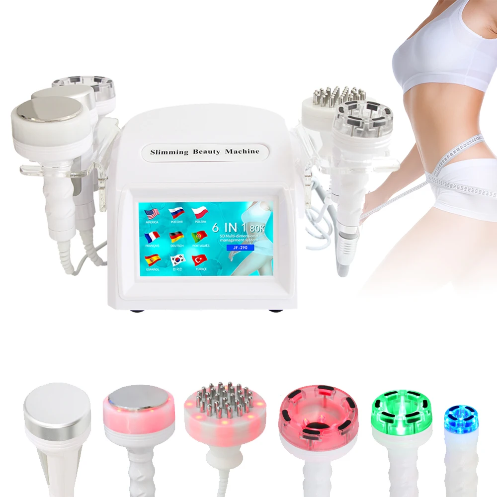 

80K Cavitation Ultrasonic Body Slimming Machine Vacuum Lifting Anti-wrinkle Skin Tightening Weight Loss Beauty Device