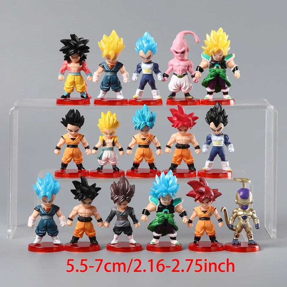 ドラゴンボールZのPVCフィギュア,超サイヤ人,悟飯,ベジータ,ブロリー