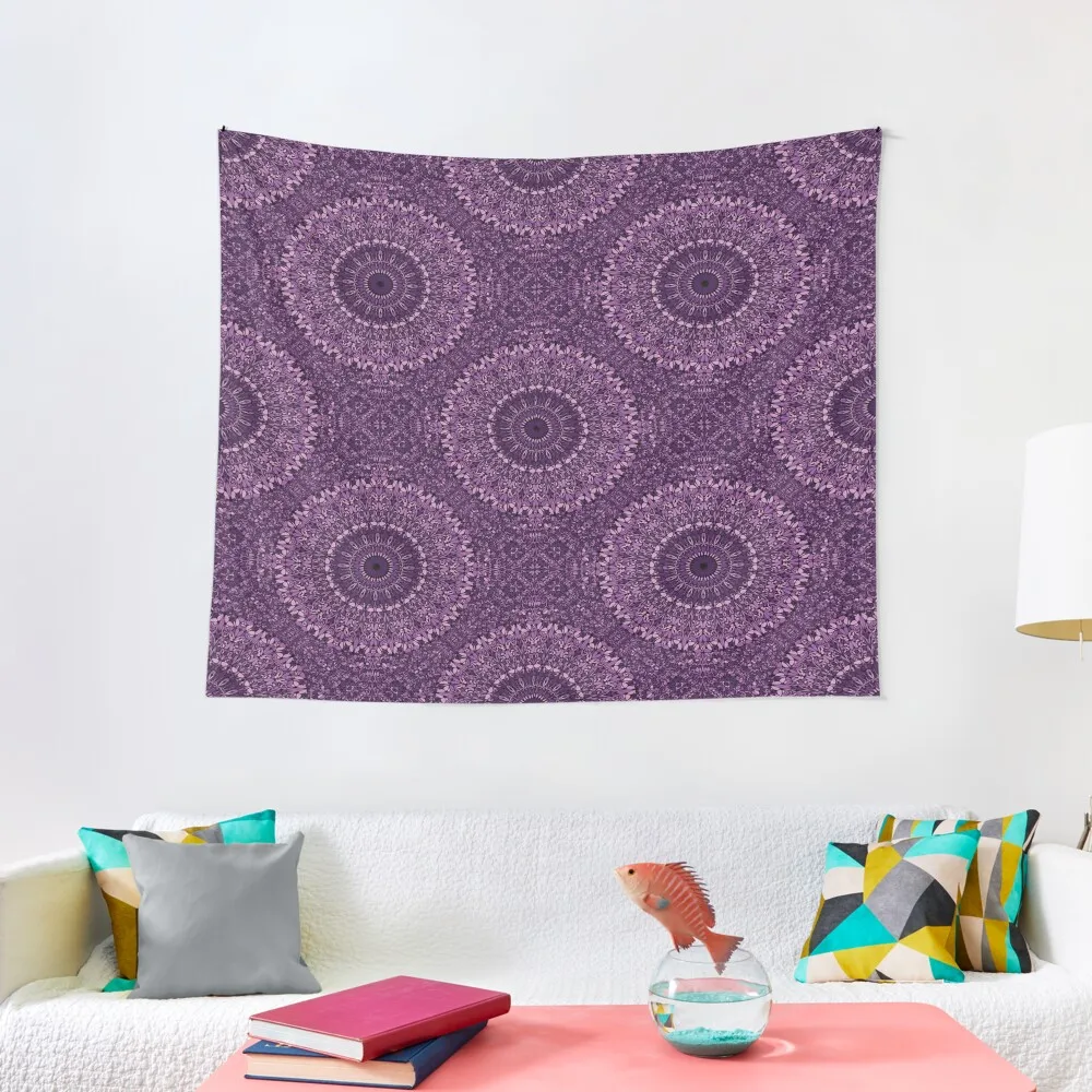 

Purple Flower Mandala Tapestry House Decor Aesthetic Room Decorations Tapestry
