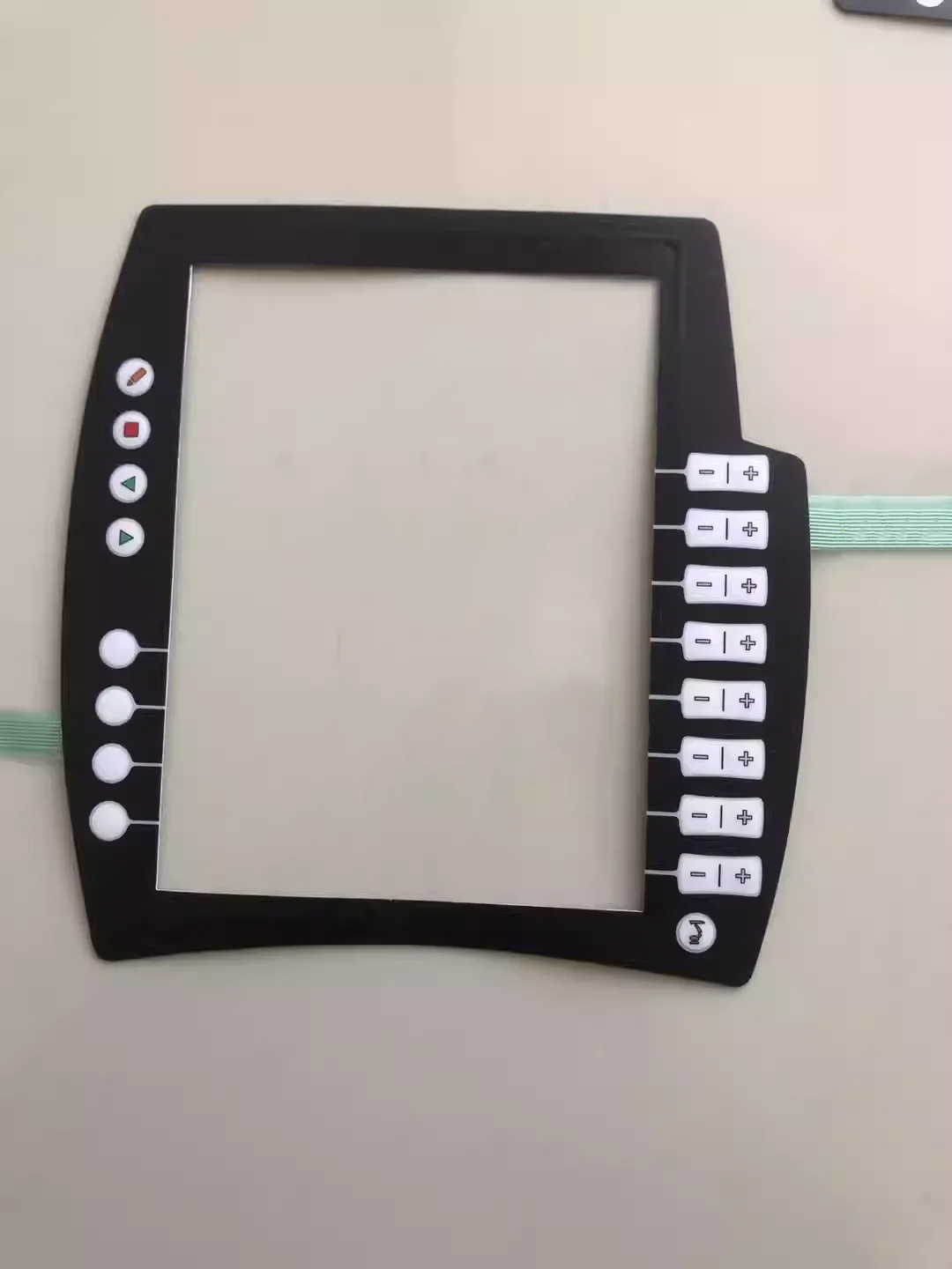 Robot teaching pendant button facial mask