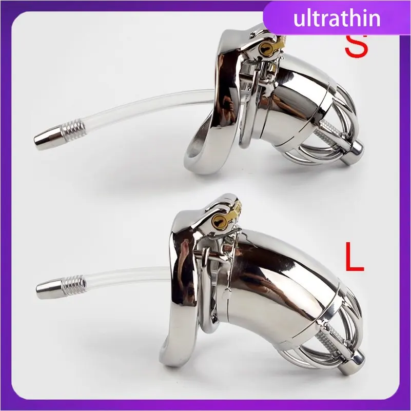 Stainless Steel Chastity Device Urethral Sounds Catheter Spike Ring Cock Cage Male Chastity Belt S/L Size 18+ penis chastity cage chastity lock sex toy chastity cage accessory male female sex toy