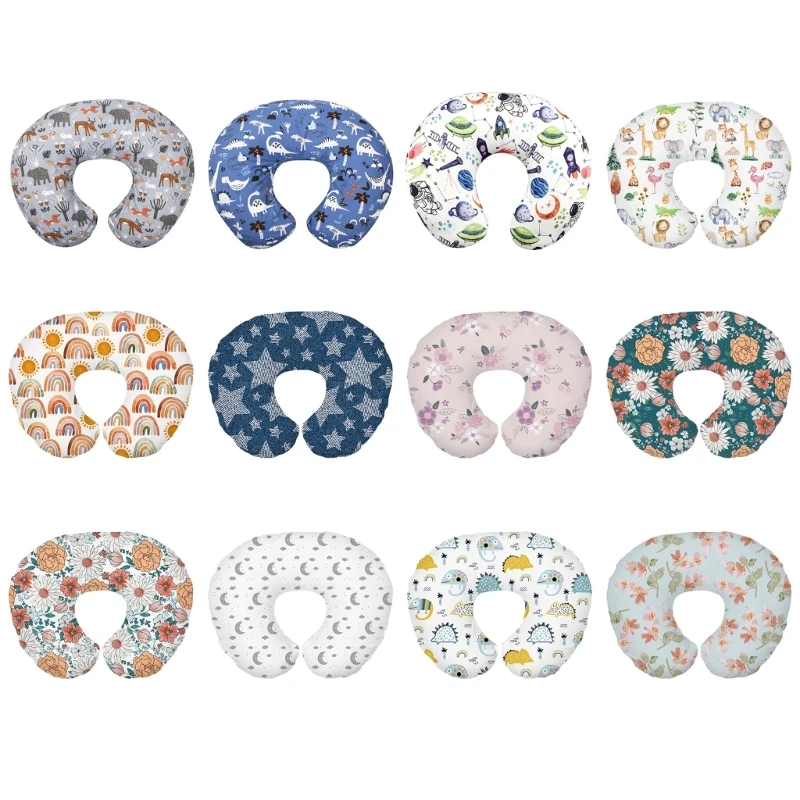 

Nursing Pillow Cover Cartoon Print Pillow Case Breastfeeding Pillow Slipcover P31B