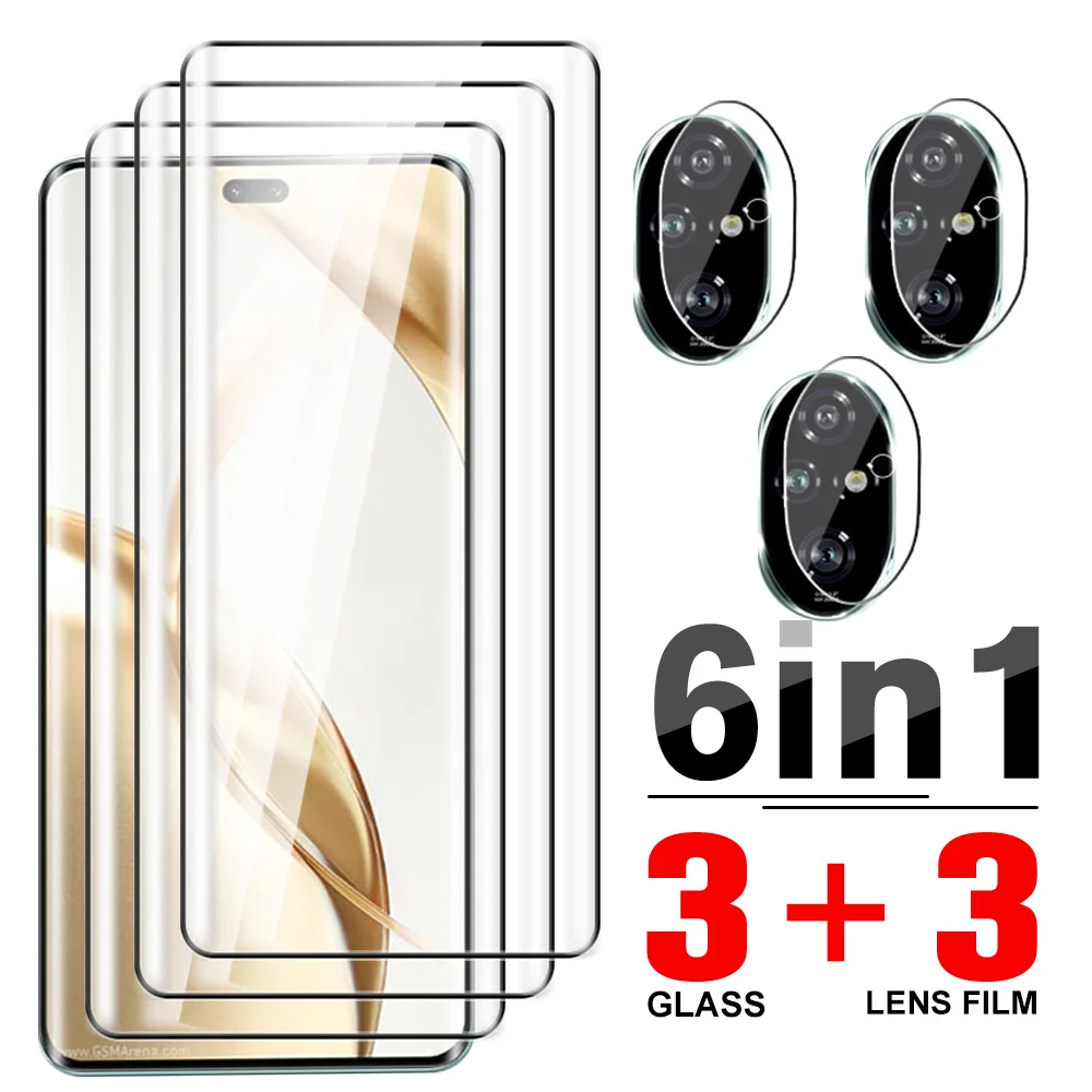 6In1 tempered glass screen protector for Honor Honor200 Honar 200 Pro Honor200pro camera lens film screen protector tempered glass camera lens protector case camera protector case camera lens case phone protector cover