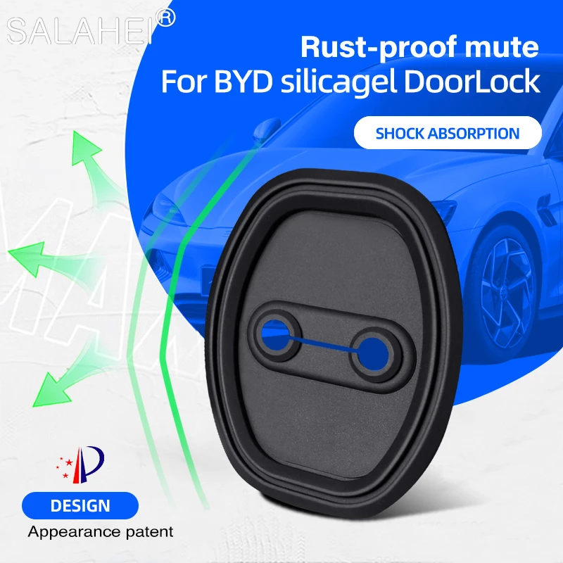 

Silicone Car Door Lock Buckle Cover For BYD Qin Pro Plus Song Max DM G5 E5 E2 S2 Yuan Dolphins Seagull Seals Tang EV Accessories