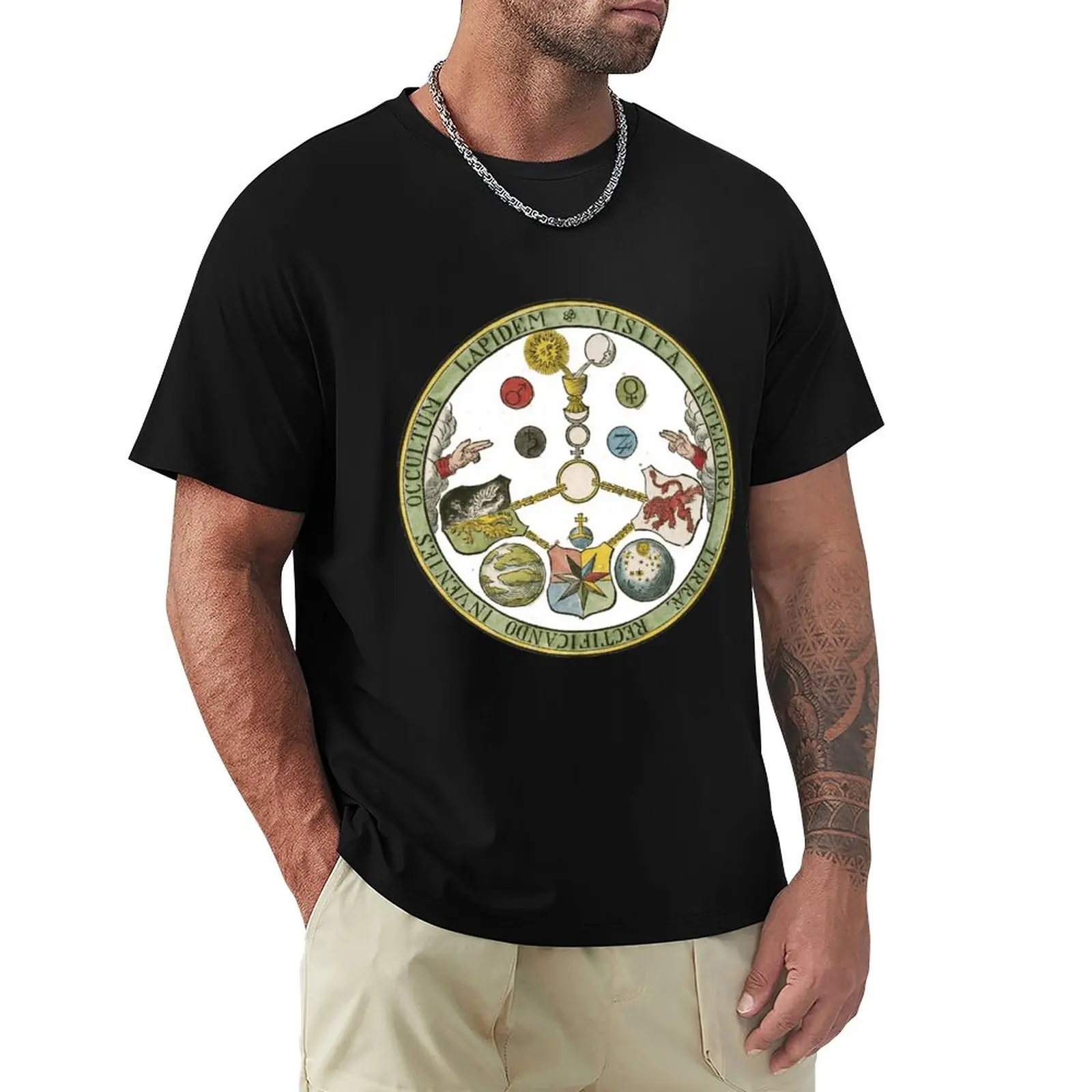 

Hermetic V.I.T.R.I.O.L. T-Shirt customs kawaii clothes plain t shirts men